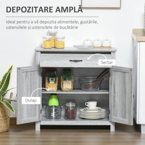 Bufet Bucatarie – Stil Country, Spatiu Depozitare Rustic - Img 4