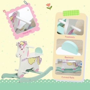 Cal balansoar pentru copii mici, plimbare cu unicorn pentru 1-3 ani, jucarie pentru bebelusi, cadou pentru fete si baieti - Img 6
