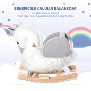 Calut Balansoar Stil Lebada – Cu Sunet si sezut Captusit 18–36 Luni - Img 7