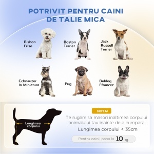 Canapea pentru animale perna acoperita cu spuma de cauciuc detasabila 74x48.5x31cm - Img 4