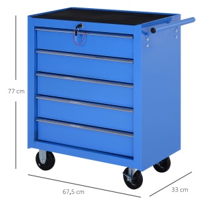 Carucior Atelier – Organizator 5 Sertare pentru Ustensile - Img 3