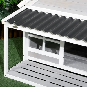 Casuta Caini de Exterior – Lemn cu Veranda Rezistenta - Img 9