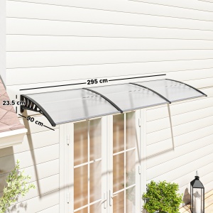 Copertina pentru exterior, 90x295x23.5 cm, negru - Img 3