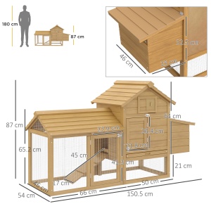 Cotet Lemn Prefabricat – Pentru 2 Gaini, Ideal pentru Gradina - Img 3