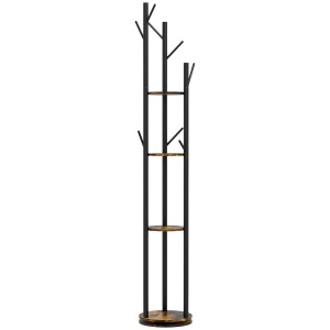 Cuier Rotativ Industrial – 4 Rafturi & 8 Carlige, 175 cm - Img 1