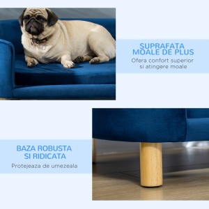 Culcus pentru Caini de Interior Canapea pentru Pisici Caini de Talie Mica Medie - Img 7