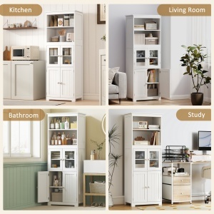 Dulap Camara cu Usi din Sticla – MDF Modern - Img 8