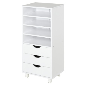 Dulap cu sertare pentru birou din Lemn alb 40 x 30 x 83cm - Img 1