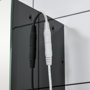 Dulap de Baie LED cu Oglindă , Dulap Suspendat cu 3 Uși, Rafturi Reglabile, Funcție Memorie & Încărcare USB - Img 9