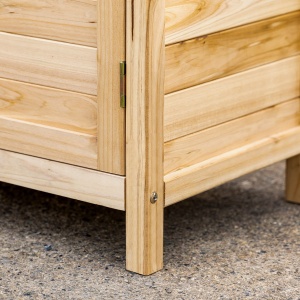 Dulap Exterior Lemn 83×40×92 cm – 2 Rafturi, Usi Duble - Img 8