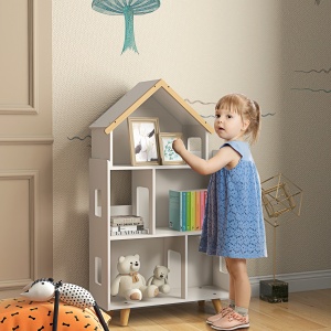Dulap Organizator Jucarii Copii – 3 Nivele cu Raft Carti - Img 2