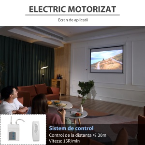 Ecran Proiectie 84" – Motorizat pentru Home Cinema - Img 4