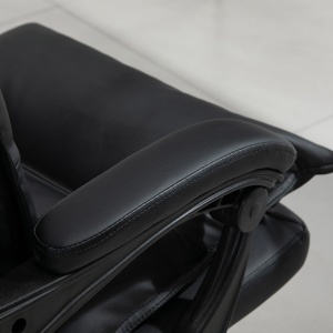 Fotoliu Birou Negru – Rabatabil, Suport Picioare & Ergonomic - Img 9