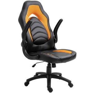 Fotoliu de Gaming din Piele ecologica Functie de Balansare Ajustabila Cotiera Rabatabila - Img 4