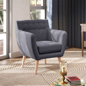 Fotoliu Nordic – Gri inchis, Design Elegant & Confortabil - Img 7