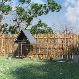 Gard pentru Gaini – Otel Galvanizat cu Prelata Oxford - Img 2