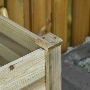 Jardiniera Inaltata din Lemn cu Picioare si Polita Inferioara pentru Gradina si Balcon 91x51x76cm - Img 8