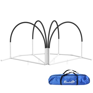 Kit de Antrenament cu Obstacole pentru Animale de Companie, Set Echipament de Agilitate pentru Câini, 89x69x99 cm, Portoccaliu