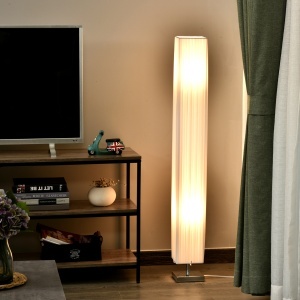 Lampă de Podea cu Design Modern pentru Living, 14x14x120 cm, Alb - Img 2