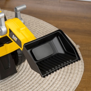 Licensed CAT Kids Ride on Excavator w/ Manual Bucket Horn Under Seat Storage - Img 8