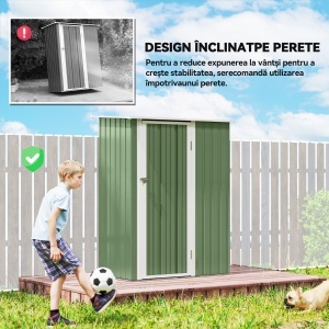 Magazie pentru Unelte Sopron din Otel Impermeabila 142x84x189cm - Img 6