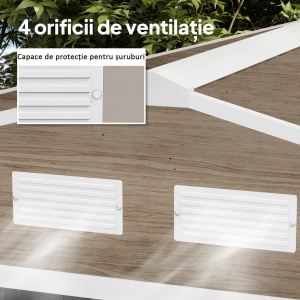 Magazin Gradina 277×195×192 cm – Depozitare Unelte cu Ventilatie - Img 6