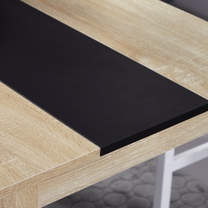 Masă de Dining pentru 4-6 Persoane, Masă de Bucătărie Modernă din Lemn, 120x69x75 cm, Lemn Natural - Img 8
