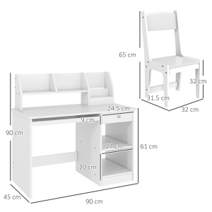 Masa & Scaun Birou Lemn – Copii 5–8 Ani, Stil scolar - Img 3