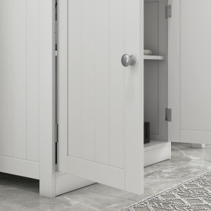 Masca Chiuveta Baie – MDF Alb, 2 Usi, 60×30×60 cm - Img 7
