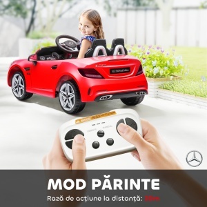Mașină Electrică pentru Copii 3-6 Ani cu 2 Motoare și Telecomandă, 107x62,5x44 cm, Roșu - Img 5