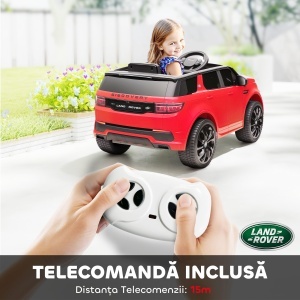 Masina Electrica pentru Copii 3-6 Ani, cu Telecomanda, Centura, Muzica, Claxon si Faruri, 106x65.5x51 cm, Rosu - Img 7