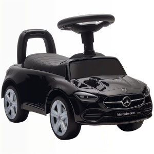Mașinuță de împins pentru Copii Licență Mercedes Benz cu Claxon, 65x28x39 cm, Negru