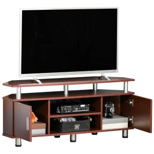 mobilier pentru TV, 2 rafturi, 120x39.5x52cm, maro - Img 4