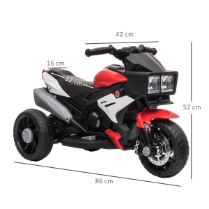 Motocicleta Electrica 6V – Copii 3–5 ani, Rosie cu Lumina & Sunet - Img 3