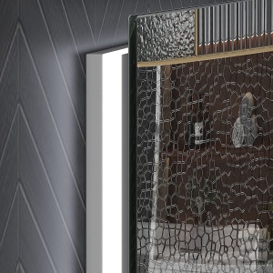 Oglindă de Baie LED cu Ramă, Anti-Abur, 3 Temperaturi de Culoare și Memorie, 80x60x4 cm, Transparent - Img 9