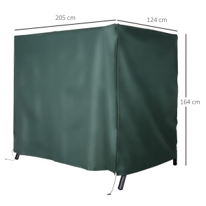Panza de Acoperire pentru Leagan din Tesut Oxford Impermeabil 180x124x164cm - Img 3