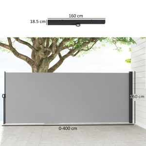 Paravan Lateral UV30 400×160 cm Gri - Img 3