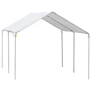 prelata auto, cu kit ancorare, 5.95x2.9x2.6m, alba - Img 1