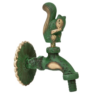 Robinet decorativ dublu serviciu si motiv Veverita, 1/2"
