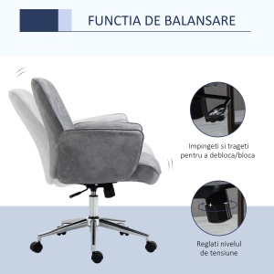 Scaun Birou Ergonomic – Reglabil & Balansoar, 67×69×102 cm - Img 5