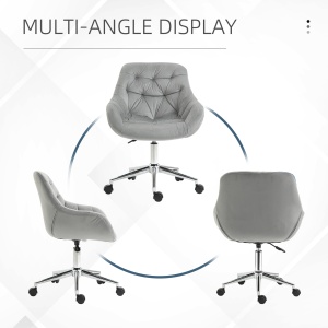 scaun ergonomic de birou, 59x58x80-90 cm, gri - Img 7