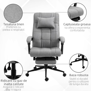 Scaun Ergonomic Rabatabil – Tetiera & Suport Picioare - Img 7