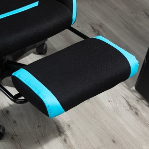 Scaun Gaming Ergonomic 65×65×119‑129 cm Negru/Albastru - Img 9