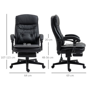Scaun Masaj USB – Directorial, Cu Vibratii & Design Ergonomic - Img 3
