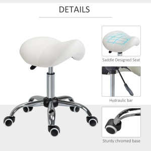 scaun pentru salon, tip sa 52×53×49-61cm, crem - Img 5