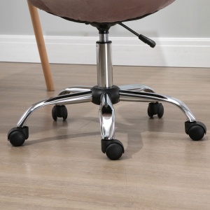 Scaun Pivotant pentru Birou Ergonomic Reglabil Roz - Img 9