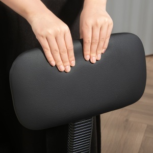 Scaun Rotativ la 360° și Reglabil pe Înălțime cu Suport pentru Picioare, 52x52x78-92 cm, Negru - Img 9