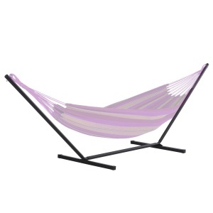 Schelet pentru Hamac Greutate Maxima 120Kg in Metal, Negru, 360x92x112cm - Img 1