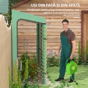 Sera De Gradina Cu 2 Usi Rulante Si Fereastra - Img 5
