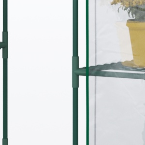 Sera de Gradina din PE Impermeabila si Anti UV, 142x73x195cm - Verde - Img 8